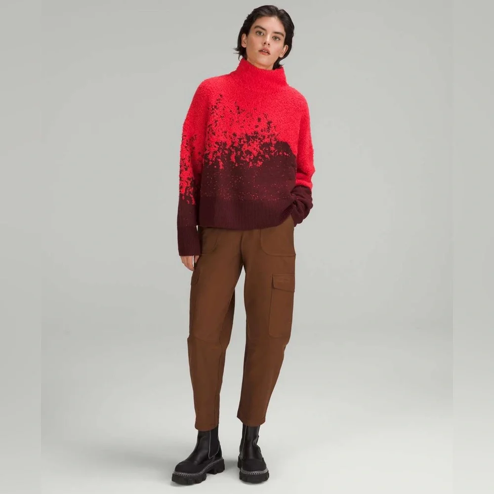 Lululemon Sweater Women’s Size 2 Chunky Oversized Ombre - Picture 3 of 6